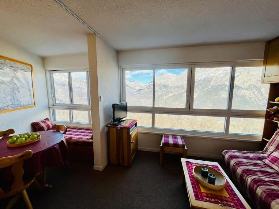 Studio Cosy A Vue Panoramique Puy-Saint-Vincent Ngoại thất bức ảnh